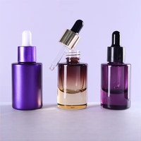 15 ml ätherische Öl flasche Flache Schulter Dicker Boden Tropf flasche Farbverlauf Milchglas flasche