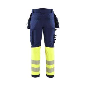 BLAKLADER - 182125138933C60 Pantalon Softshell haute visibilité Bleu marine/jaune-EAN 7330509878439 HI-VIS WORKWEAR - Product Image 2