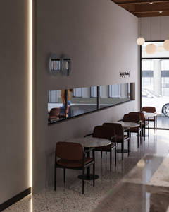 Meuble pour boutique de confiseries design tendance en bois présentoir pour café beignet moderne comptoir de bar pour café - Product Image 2