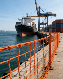 Filet <span class=keywords><strong>de</strong></span> sécurité extérieur orange pour chantier, filet d'alerte haute visibilité, filet <span class=keywords><strong>de</strong></span> protection pour <span class=keywords><strong>quai</strong></span> et côte - Product Image 4