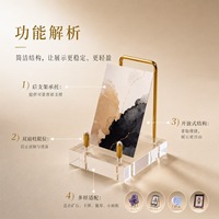 Support en acrylique transparent pour présentation de cristaux et minéraux, présentoir haut de gamme pour bijoux et accessoires