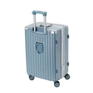 กระเป๋าเดินทางล้อลากอลูมิเนียมขนาด20นิ้วสุดหรูสำหรับผู้หญิงผู้ชายเด็ก360องศาสไตล์คลาสสิก - Product Image 5