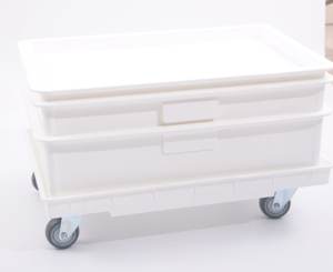 Hochwertige L-Größe Kunststoff Brot Topping Organizer Rechteck Flache Vorrats behälter Pizza Teig Proof ing Container für Restaurant - Product Image 1