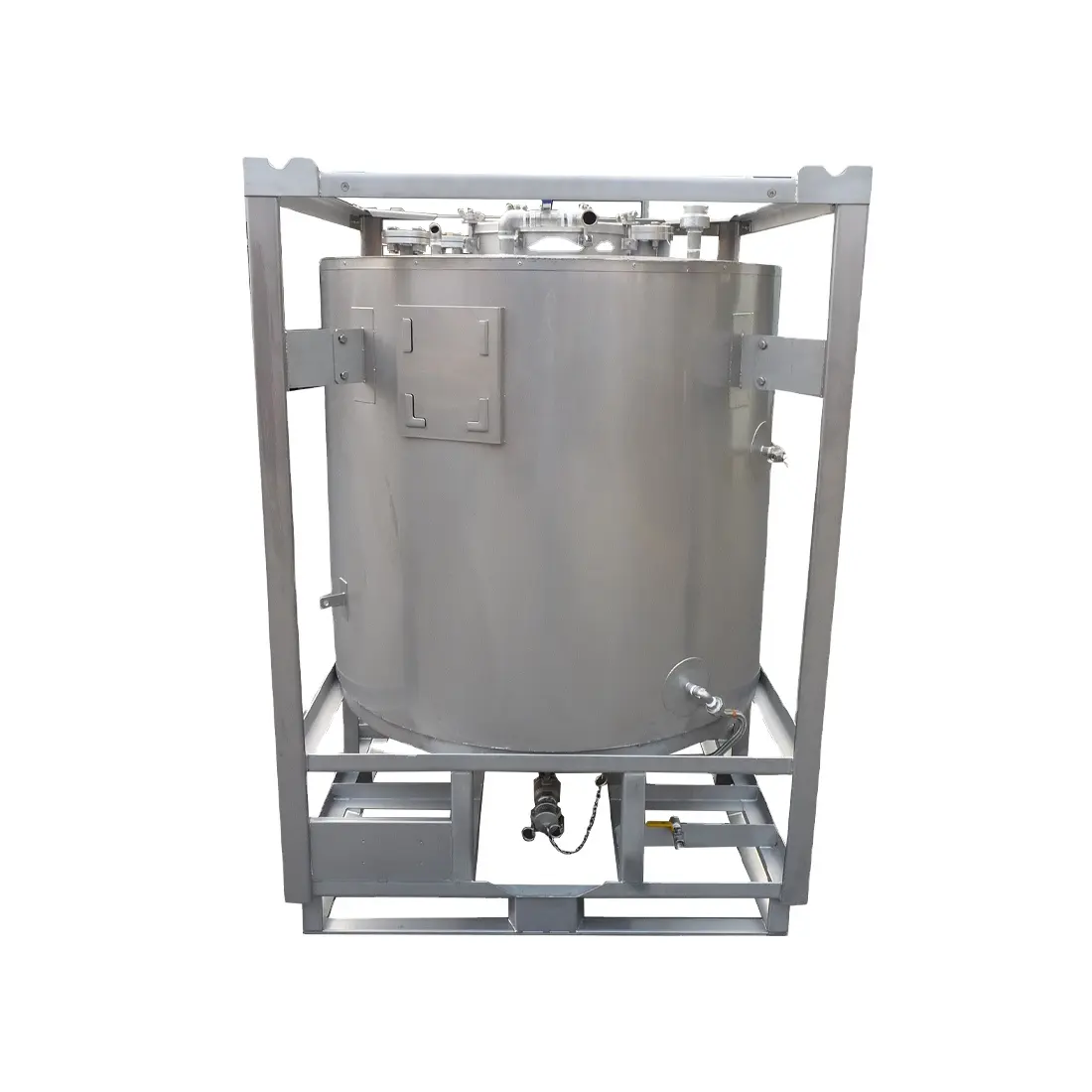 Tanque de almacenamiento cosmético de alta calidad de acero inoxidable de estilo caliente 2023 contenedor de transporte químico