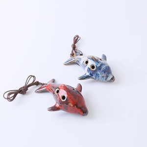 Ocarina de Cerámica en Forma de Delfín, Mini, 6 Orificios, Alto C, para Principiantes - Product Image 4