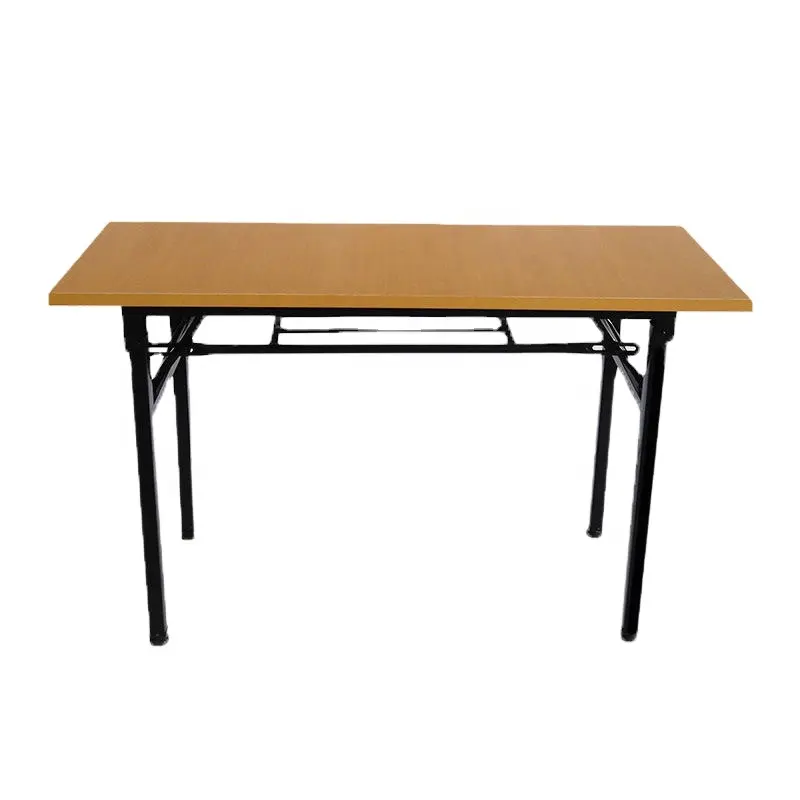 Factory direct sale high quality melamine board office folding desk multifunctional school library desk