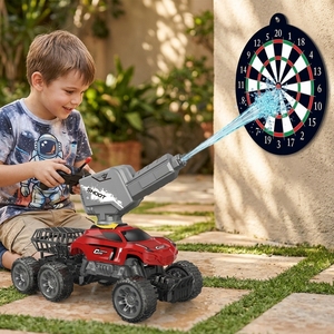 Voiture télécommandée tout-terrain pour enfants avec pistolet à eau, échelle 1:16, 27 MHz, 6 canaux, 6 roues motrices - Product Image 1