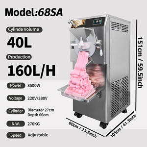 Machine à glace dure 160L/H avec réglage de la production en surplus Pro-Taylor - Fournisseur de machines industrielles à gelato et crème glacée - Product Image 4