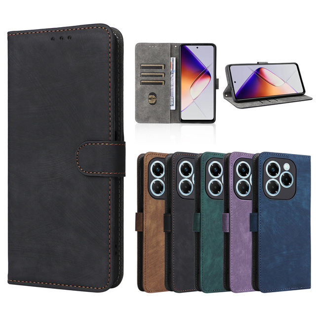 Leather Phone Case with Card Holder for Infinix Note Series Mobile Phone Cases