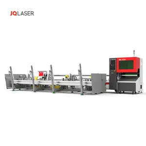 JQ lazer FLT-6016LN otomatik yükleme kare boru kesici tüp için metal mobilya otomatik yükleme fiber lazer kesim makinesi