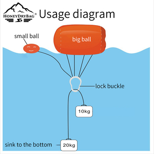 <span class=keywords><strong>Boya</strong></span> de Marcación de Carril de Natación Inflable de PVC con Logotipo Personalizado OEM de Fábrica, Forma de Cilindro, Color Naranja, para Entrenamiento de Carreras en Piscina - Product Image 6