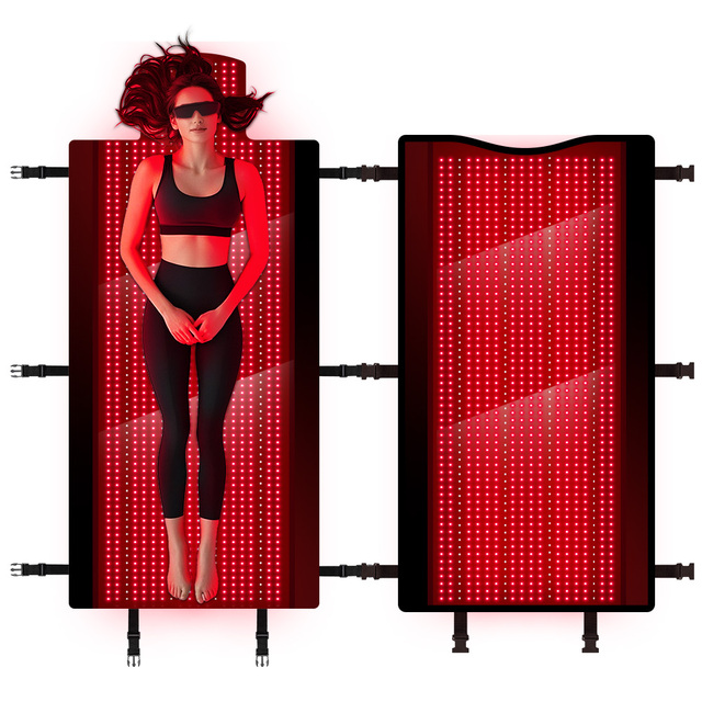 Medical-Grade TPU Red Light Therapy Mat for Full Body Pain Relief Dual Wavelength Infrared Red Light Blanket 2520 LEDs for Home