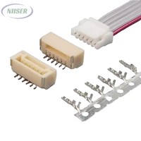2367196-4 Connecteur électrique TE Connectivity à pas de 1,0 mm, 4 broches, angle droit, montage en surface SMT, connecteur mâle pour micro-câble de carte