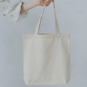 Sac fourre-tout en toile de coton vierge, personnalisable avec logo imprimé, réutilisable, pour courses, sac à bandoulière écologique, sac à main pour épicerie - Product Image 1