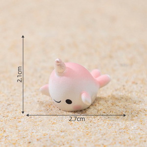 Miniature Anime Cartoon Fai da Te: Statuette Carine di Foca, Unicorno e Pesce in Resina per Halloween, Giardino e Acquario - Product Image 4