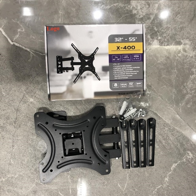 X-400 Adjustable TV Wall Mount 32-55 Inch TV Wall Mount Bracket VESA 200X200mm Swivel TV Mount