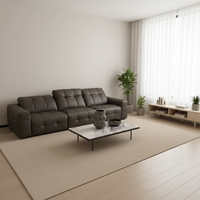 Canapé d'angle moderne trois places le plus vendu, design Chesterfield capitonné, canapé de salon en éponge véritable de haute qualité