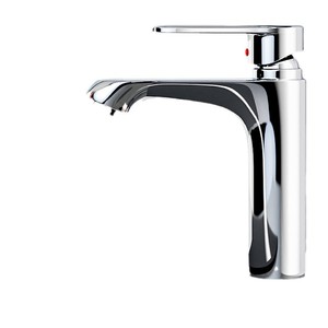 <span class=keywords><strong>Chrome</strong></span> kết thúc nóng và lạnh nước trộn phòng tắm lưu vực vòi thiết kế hiện đại Brass đơn xử lý boong gắn vòi nước - Product Image 3