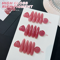 Missgooey 10ml Soak Off Gel Polish en gros, 3 couleurs, Kit de vernis à ongles nude transparent Hema Free, Fleur de cerisier, Marque privée d'usine