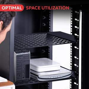 Сетевые шкафы 1U Серверная полка с вентиляционной консольной стойкой - Product Image 4