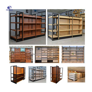 Fabricante de exhibición de madera estantes estante de madera de <span class=keywords><strong>daiso</strong></span> / miniso / nome estante de la tienda estante de supermercado - Product Image 6