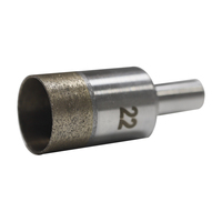 Scie cloche diamantée humide pour ouvertures de tuyaux et carreaux en céramique 6-100mm, foret à noyau fritté, tige ronde 10mm