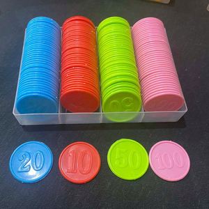 <b>Poker</b> <b>Chips</b> for Game Center Blank Printing Coin High Quality Embossed Custom Clear Plastic Token - Product Image 3
