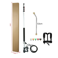 Kit de nettoyage de vitres de 24 pieds, pulvérisation télescopique Lance de pulvérisation télescopique