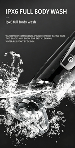 <span class=keywords><strong>Rasoir</strong></span> électrique étanche IPX7 DOODA pour hommes, <span class=keywords><strong>rasoir</strong></span> intelligent avec affichage numérique, lavable, <span class=keywords><strong>rasoir</strong></span> rotatif 4 en 1 - Product Image 6