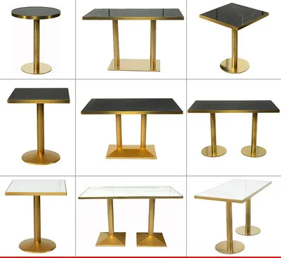 Mesa de negocios y silla de negocios con combinación, moderna mesa de comedor con azulejo de cerámica, para recepción, oficina, ventas