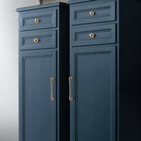 Poignées et Boutons Élégants en Alliage de Zinc au Design Asymétrique, Finition Or Poli et Noir Mat, pour Armoires Modernes, Commodes et Tiroirs