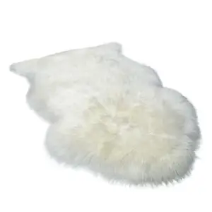 Proveedores de China alfombras de piel de oveja de pelo largo alfombras de piel de oveja