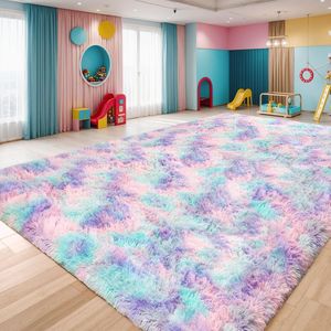 <span class=keywords><strong>Tappeto</strong></span> Morbido e Soffice Tie-Dye a Pelo Lungo Lavabile in Lavatrice, Bestseller Transfrontaliero per Camere dei <span class=keywords><strong>Bambini</strong></span>, Dormitori e Studi - Product Image 1