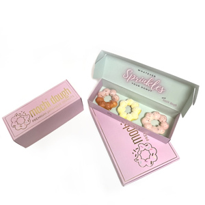 Boîte à donuts de luxe personnalisée avec logo, entièrement imprimée, pour pâtisseries, desserts et biscuits, vente en gros 2025 - Product Image 2
