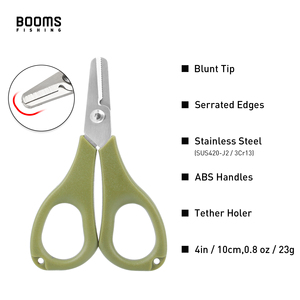 Cortador de Punta Cilíndrica de Acero Inoxidable con Mango de Plástico ABS y Bordes Dentados de 4.0in y 0.8oz para Líneas de Pesca Trenzadas, Monofilamento y Alambres Finos - Product Image 2