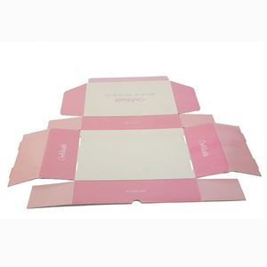 Nhãn hiệu riêng màu hồng màu đen trắng lớn nhỏ mail sóng tùy chỉnh logo in hộp vận chuyển - Product Image 3