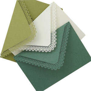 16*11.3cm Enveloppes en papier creuses en <span class=keywords><strong>dentelle</strong></span> vintage Cartes de vœux Invitation de <span class=keywords><strong>mariage</strong></span> <span class=keywords><strong>Enveloppe</strong></span> cadeau en papier Emballage avec <span class=keywords><strong>dentelle</strong></span> - Product Image 4