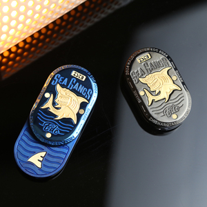 ZSTB Shark Mechanical Fidget Slider, Juguete Antiestrés Metálico EDC para TDAH, Novedad para Escritorio de Oficina, Alivio de Ansiedad y Estrés, Regalos para Adultos - Product Image 1