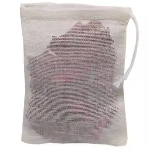 8*10 Pure cotton Draw line empty tea bag coffee filter bags