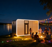 Maisons préfabriquées modernes à deux étages, cabane Apple, mini-maison, structure en acier, hôtel, villa, glamping, vente en gros, usine sur mesure