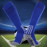 Chaussettes de football pour enfants, mi-mollet, tricotées, antidérapantes, absorbant les chocs, avec semelle en tissu éponge, en polyester, pour l'été (ODM)