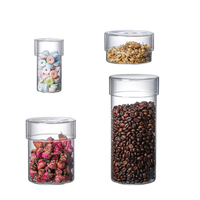 Pot de conservation en verre hermétique avec couvercle en verre, conteneur transparent épaissi pour grains de café, thé, bonbons et snacks - Vente en gros usine