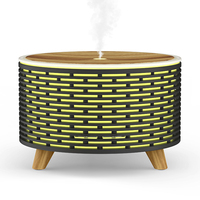 Nouvel Humidificateur d'Air Ultrasonique Écologique en Plastique Exquis avec Lumière Colorée et Diffuseur d'Arômes Électrique de Table pour la Maison