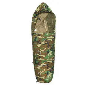 AKmax GT Bivy Cover Down Sleeping Bag Mummy Sleeping Bag Waterproof Portable Camping Hiking Sleeping Bag Woodland Camouflage