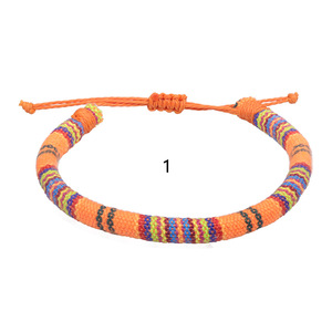 Ohemian-pulsera mexicana para 3 niñas, brazalete de tejido tipo tyle, mezcla de colores - Product Image 5