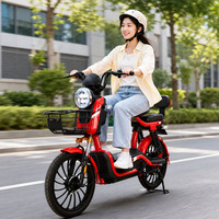 Vélo électrique urbain écologique à 2 roues avec moteur arrière haute vitesse à longue portée et à économie d'énergie 500W 48V