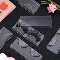 Vente en gros de boîte de cils transparents de luxe plateaux de boîtes d'emballage de cils étui pour crème pour le visage et huile de vernis à ongles