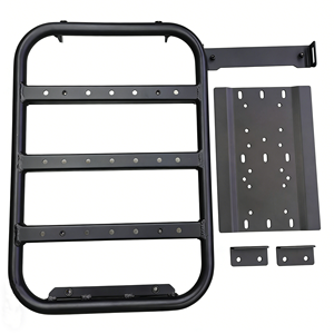 Soporte Lateral para Bidones, Porta Bidones Todoterreno, Escalera para Ventana Trasera Negra para Suzuki Jimny - Product Image 6