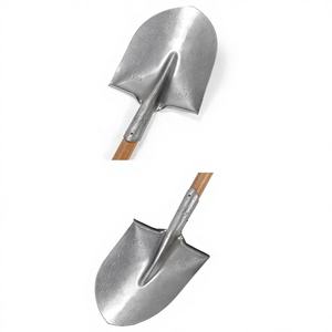 Pala <span class=keywords><strong>de</strong></span> Acero al Manganeso <span class=keywords><strong>de</strong></span> Cabeza Cuadrada <span class=keywords><strong>de</strong></span> Pequeño Tamaño, Color Natural Plata/Hojas Plateadas, Pala para Obras <span class=keywords><strong>de</strong></span> Construcción - Product Image 1