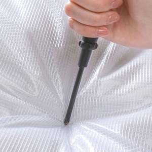 Bolsa de Almacenamiento de Ropa Transparente de Malla de PVC, Organizador de Mudanza con Asa Reforzada y Cremallera Resistente para Edredones y Mantas - Product Image 4